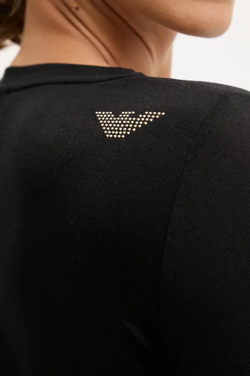 camicia a maniche lunghe donna Nero miniatura 5