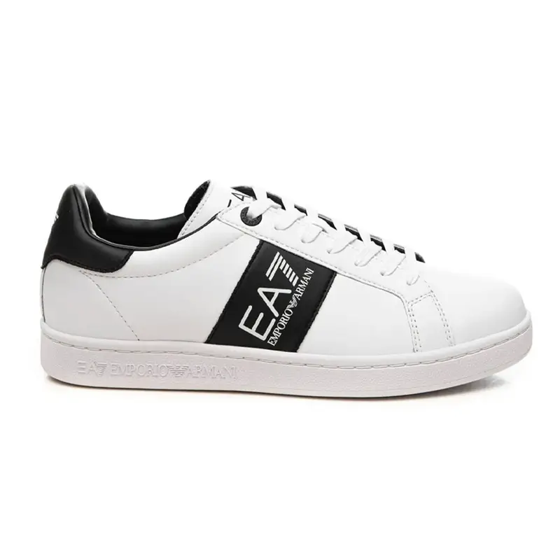 Emporio Armani Classic Bianco Nero - Sneakers Uomo EUR 45 1/3 / US 11