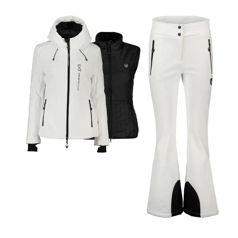 COMPLETO TRIS KITZBUHEL SOFTSHELL DONNA Bianco