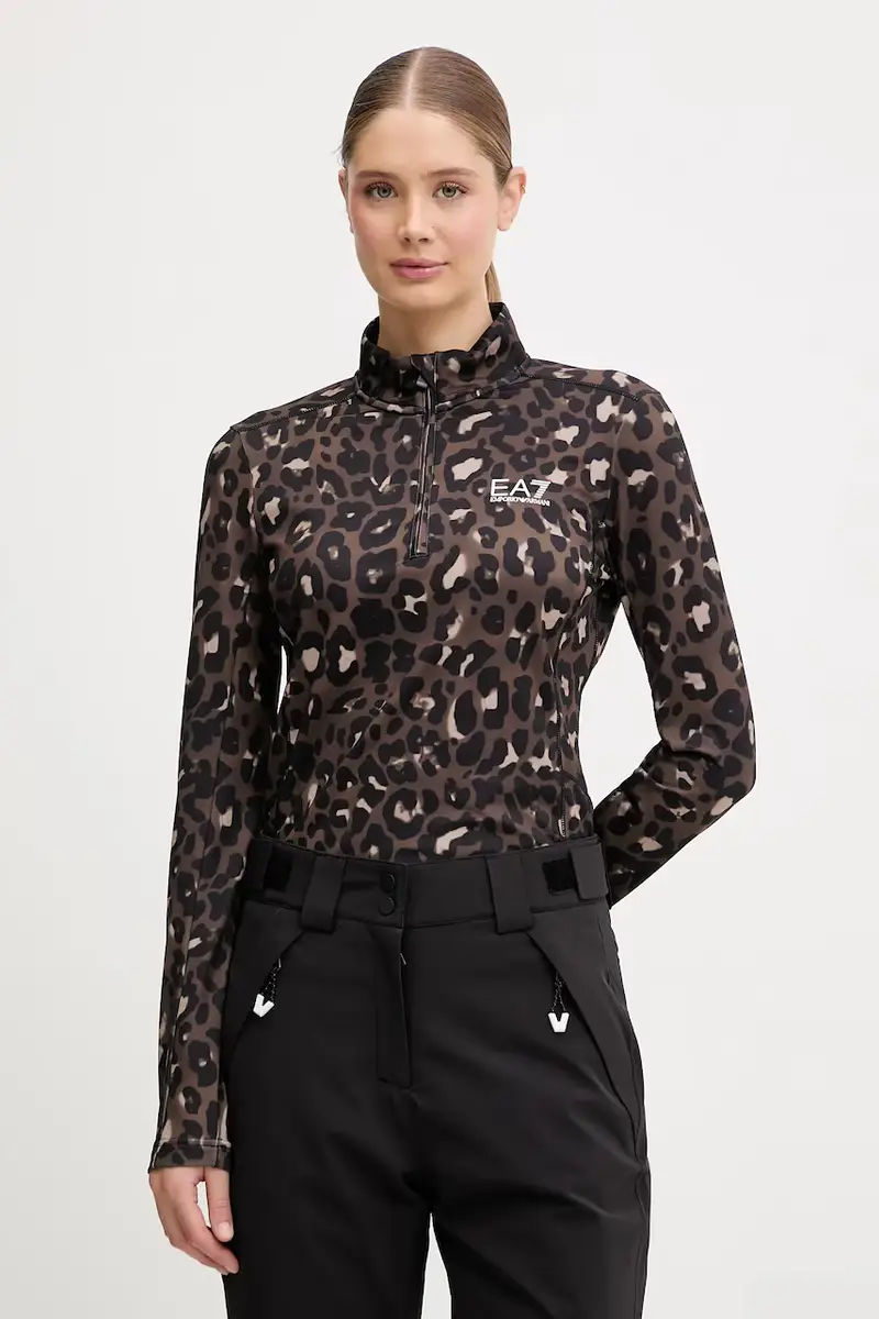 felpa da sport colore marrone AF14634.7W000396