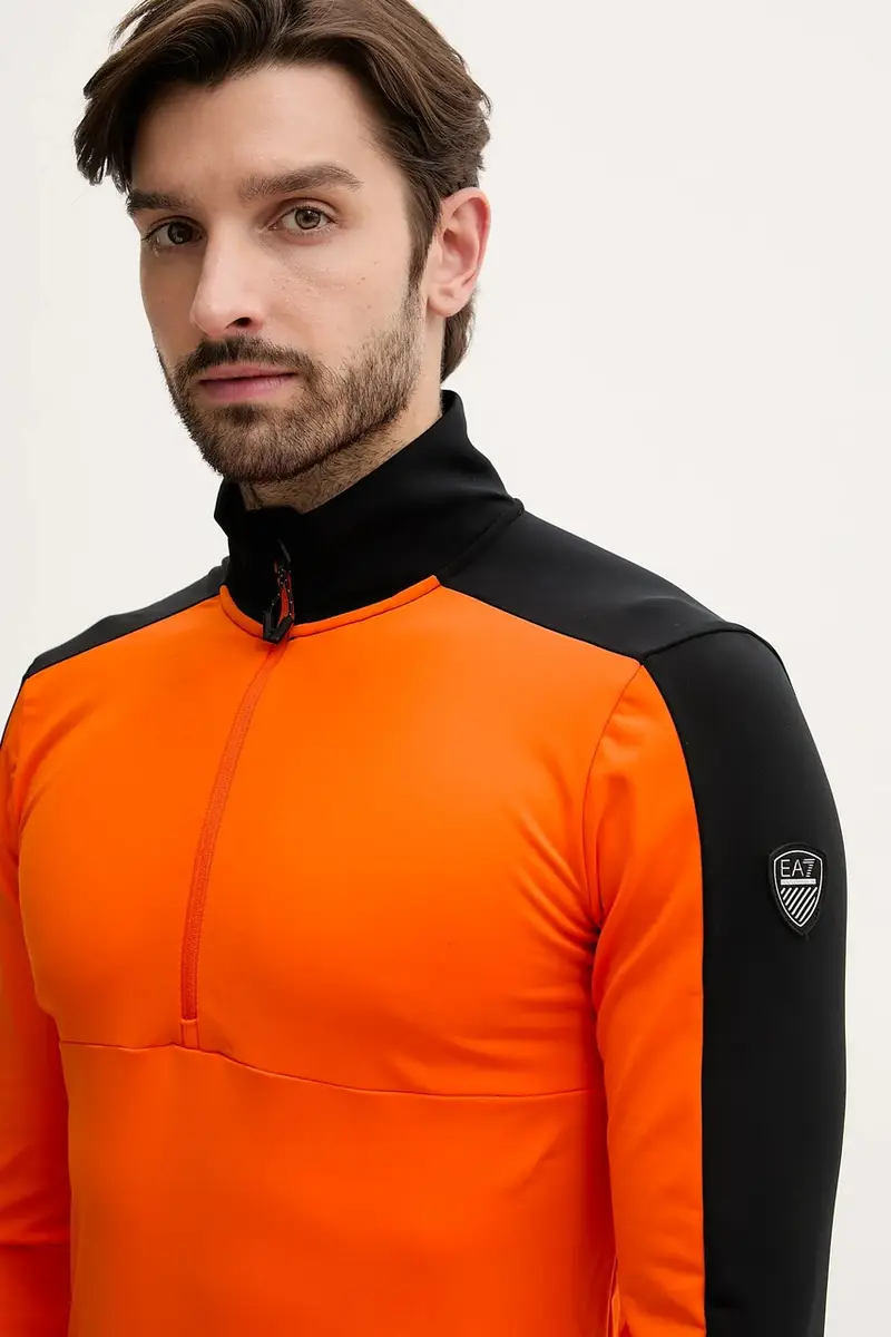 felpa da sport uomo colore arancione AF14634.7M000470 miniatura 4