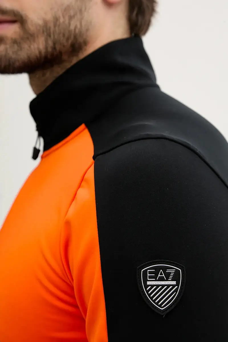 felpa da sport uomo colore arancione AF14634.7M000470 miniatura 5