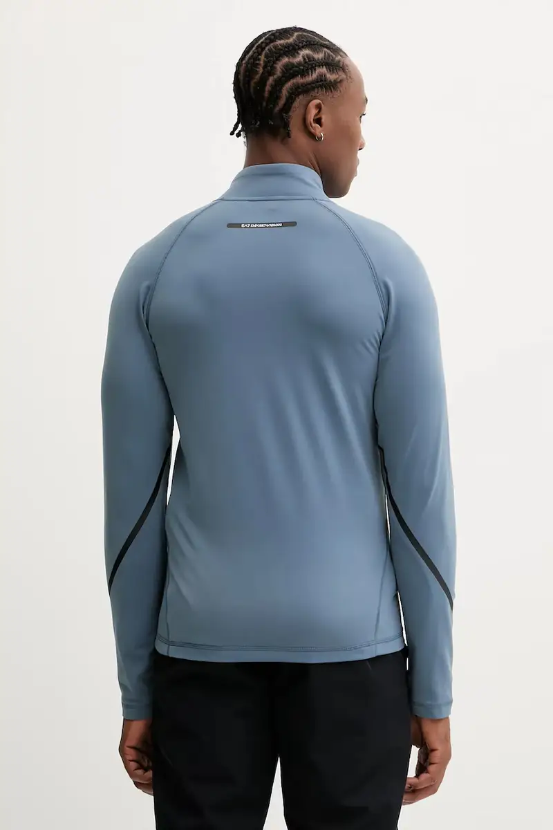 felpa da sport uomo colore blu AF14634.7M000456 miniatura 3