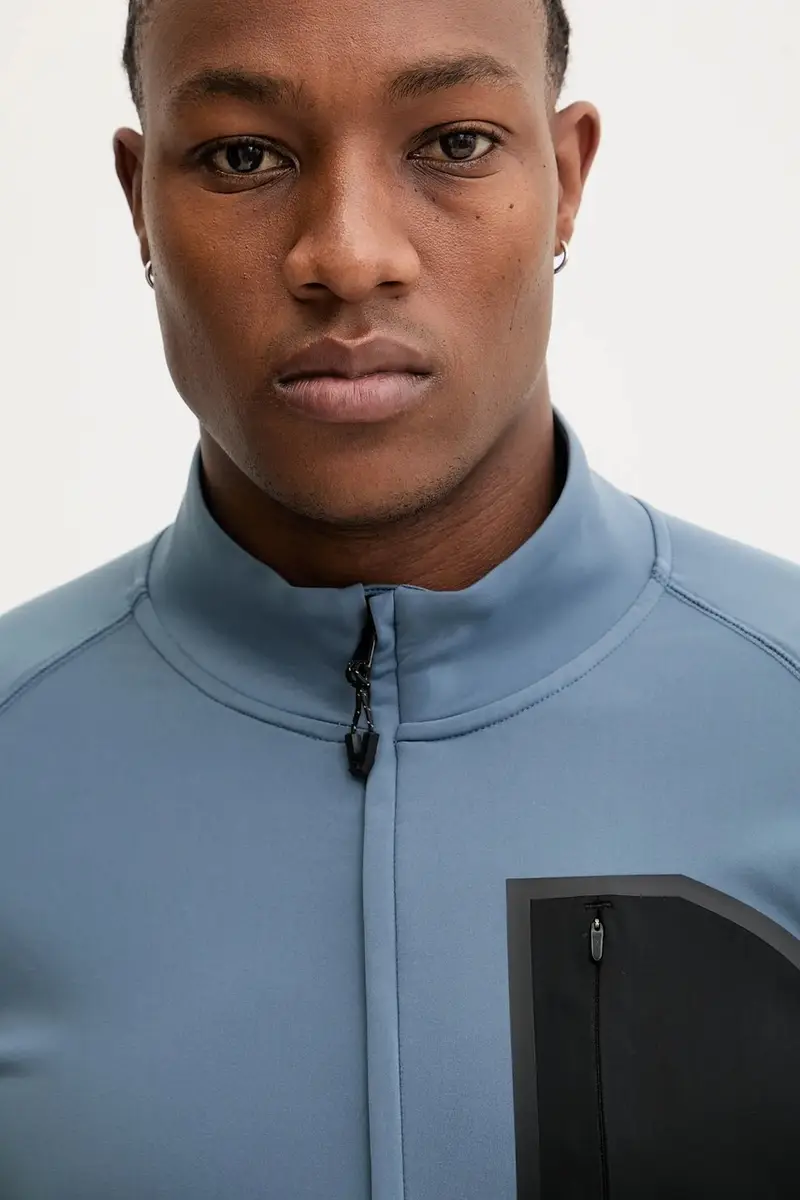 felpa da sport uomo colore blu AF14634.7M000456 miniatura 4