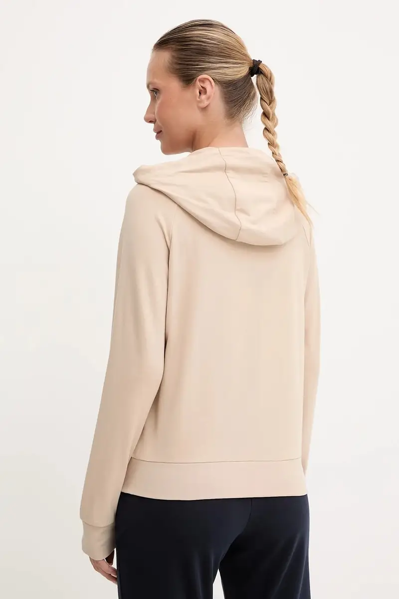 felpa donna colore beige con cappuccio AF13135.7W000458 miniatura 3