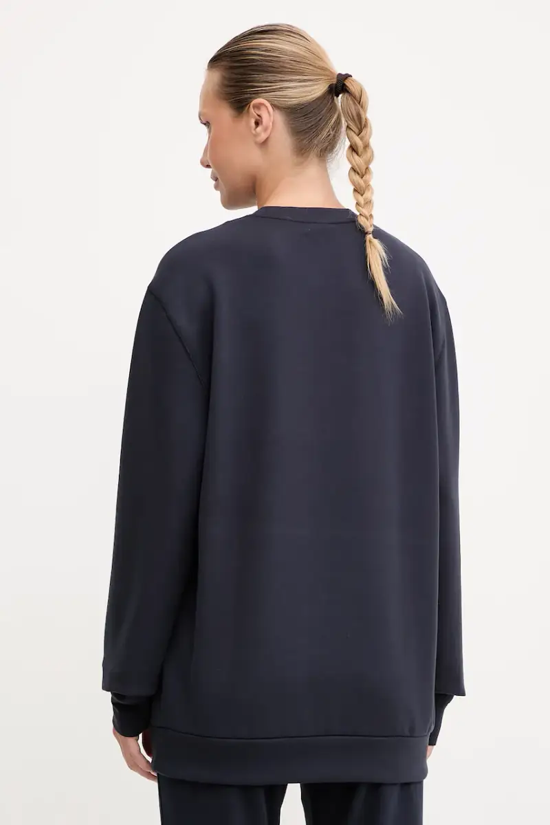 felpa donna colore blu navy con applicazione AF13790.7X000129 miniatura 3