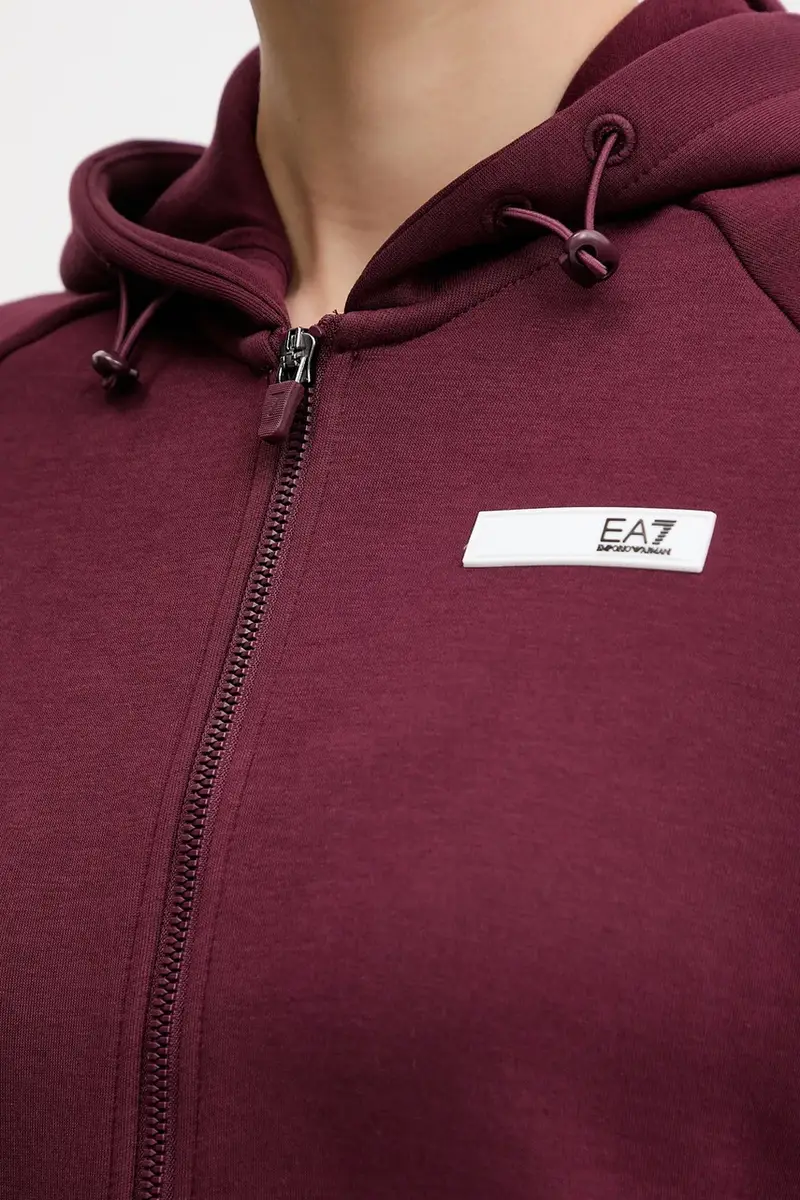 felpa donna colore granata con cappuccio AF13151.7W000675 miniatura 5