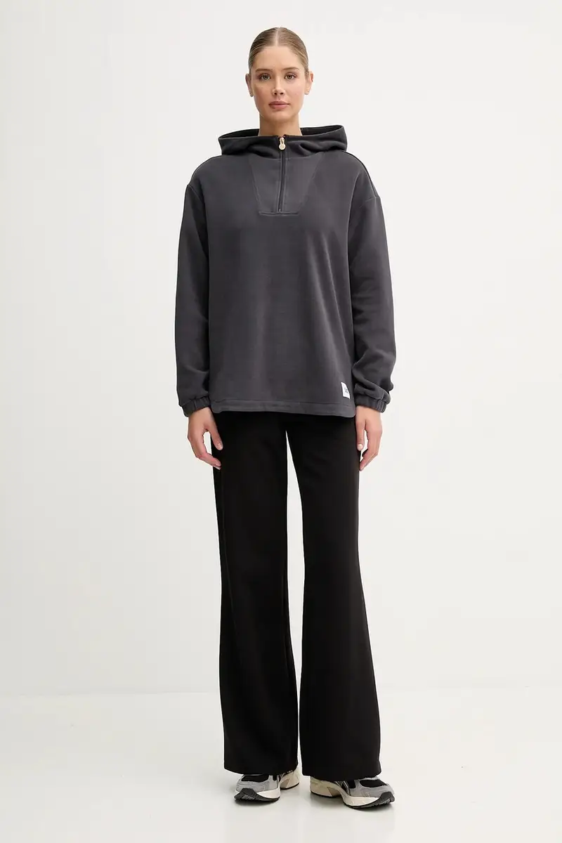 felpa donna colore grigio con cappuccio AF15528.7W000567 miniatura 2