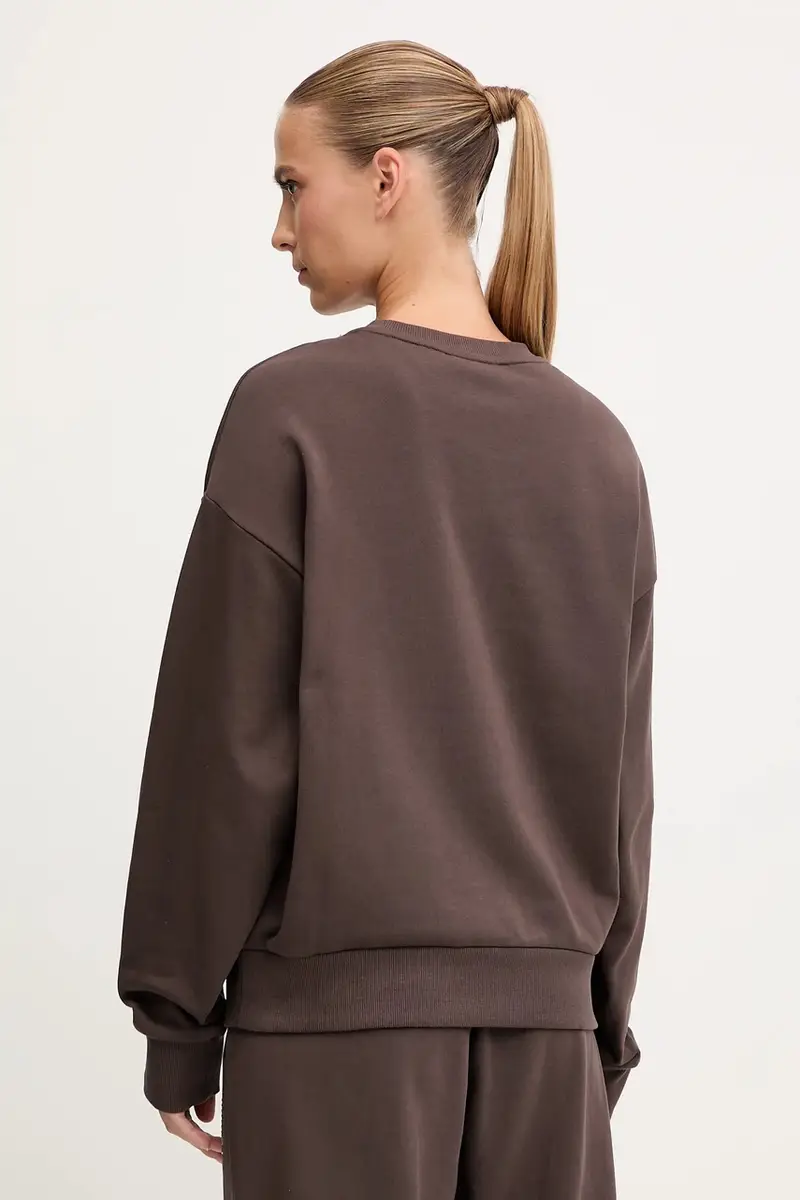 felpa donna colore marrone AF12473.7W000416 miniatura 3