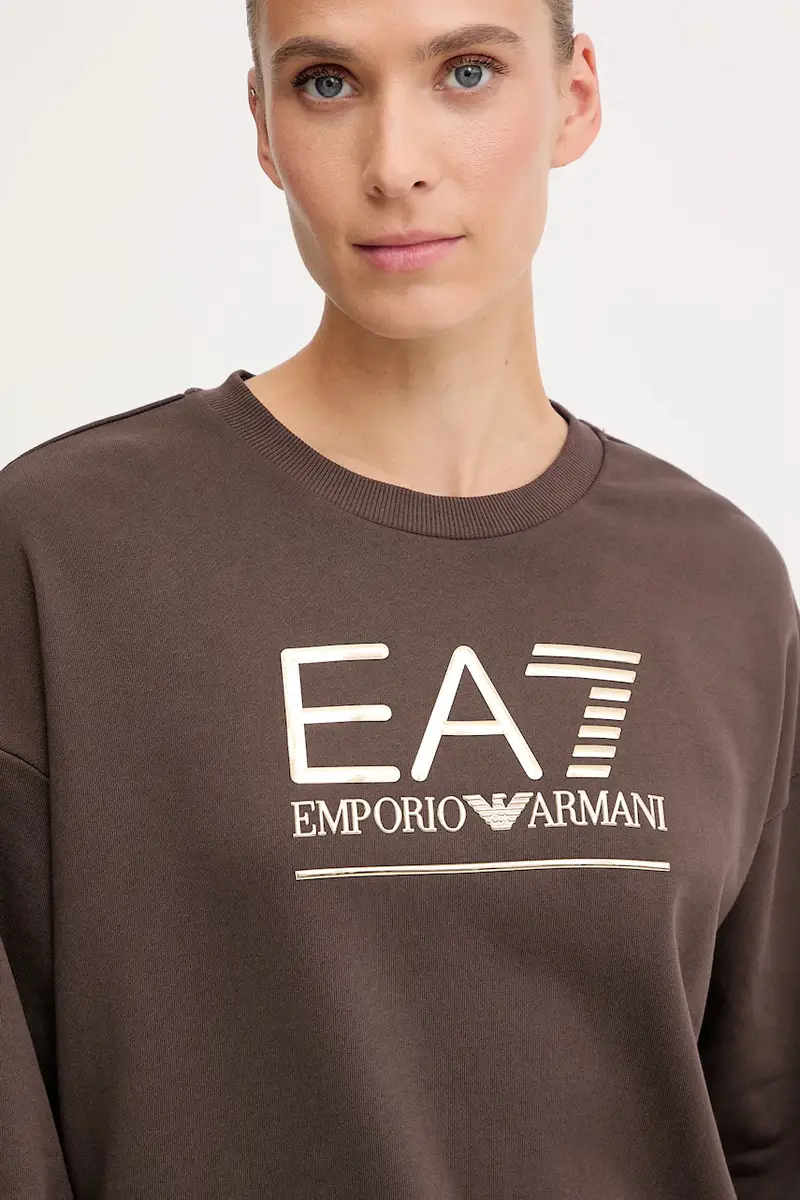 felpa donna colore marrone AF12473.7W000416 miniatura 4