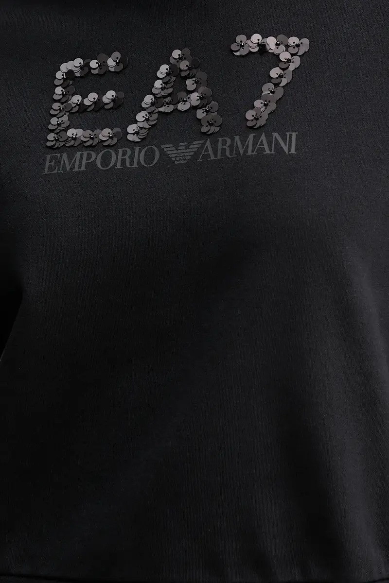 felpa donna colore nero con applicazione AF16442.7W000542 miniatura 5