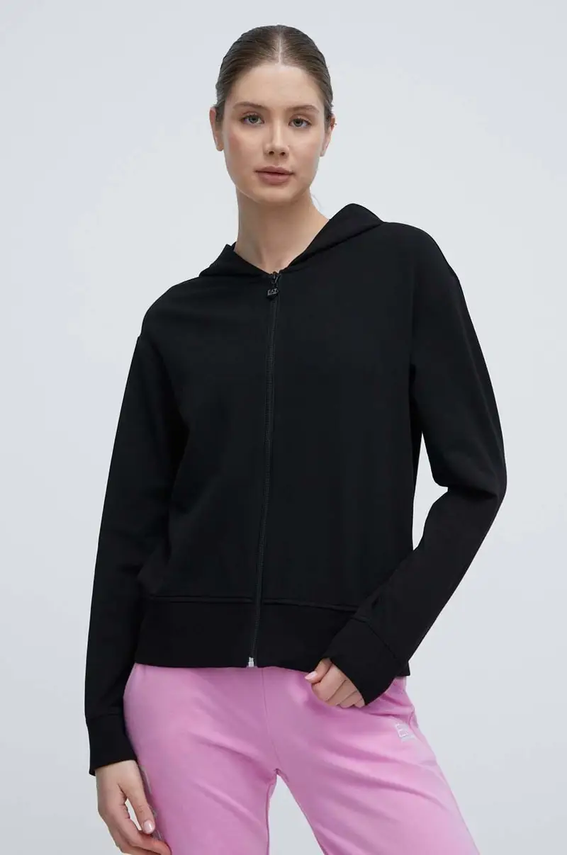 felpa donna colore nero con cappuccio