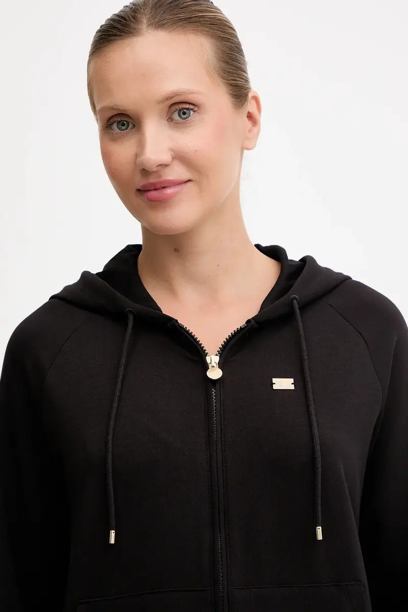 felpa donna colore nero con cappuccio AF13135.7W000458 miniatura 4