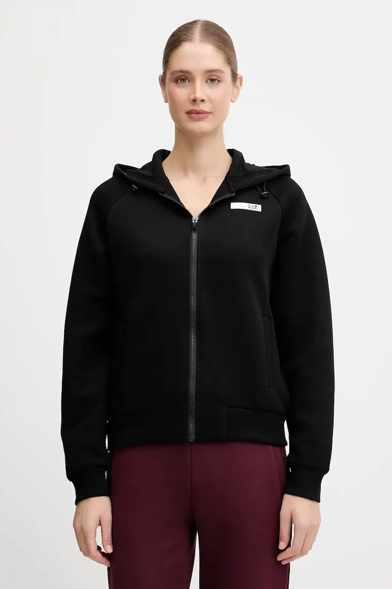 felpa donna colore nero con cappuccio AF13151.7W000675