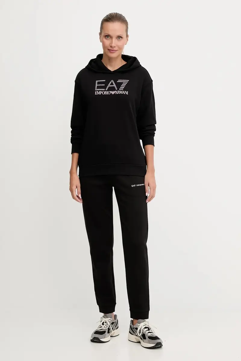 felpa donna colore nero con cappuccio AF15831.7W000537 miniatura 2