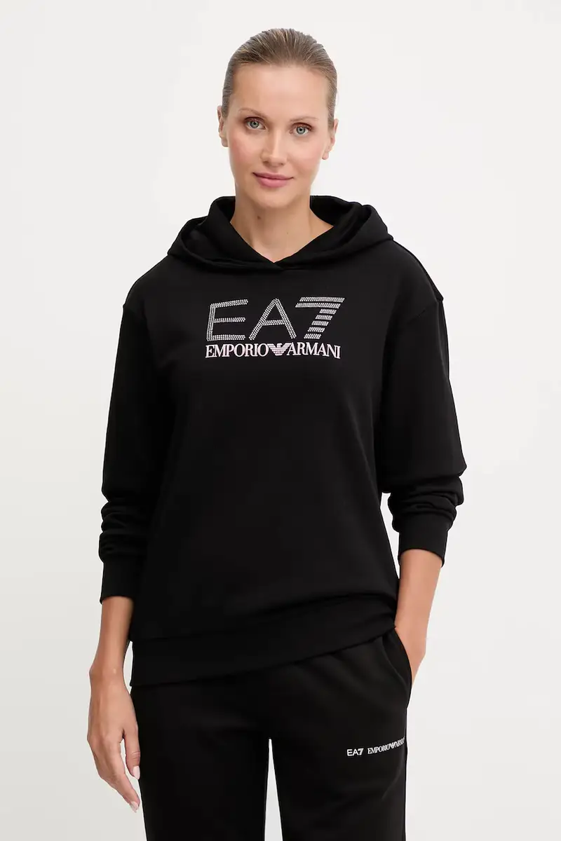 felpa donna colore nero con cappuccio AF15831.7W000537