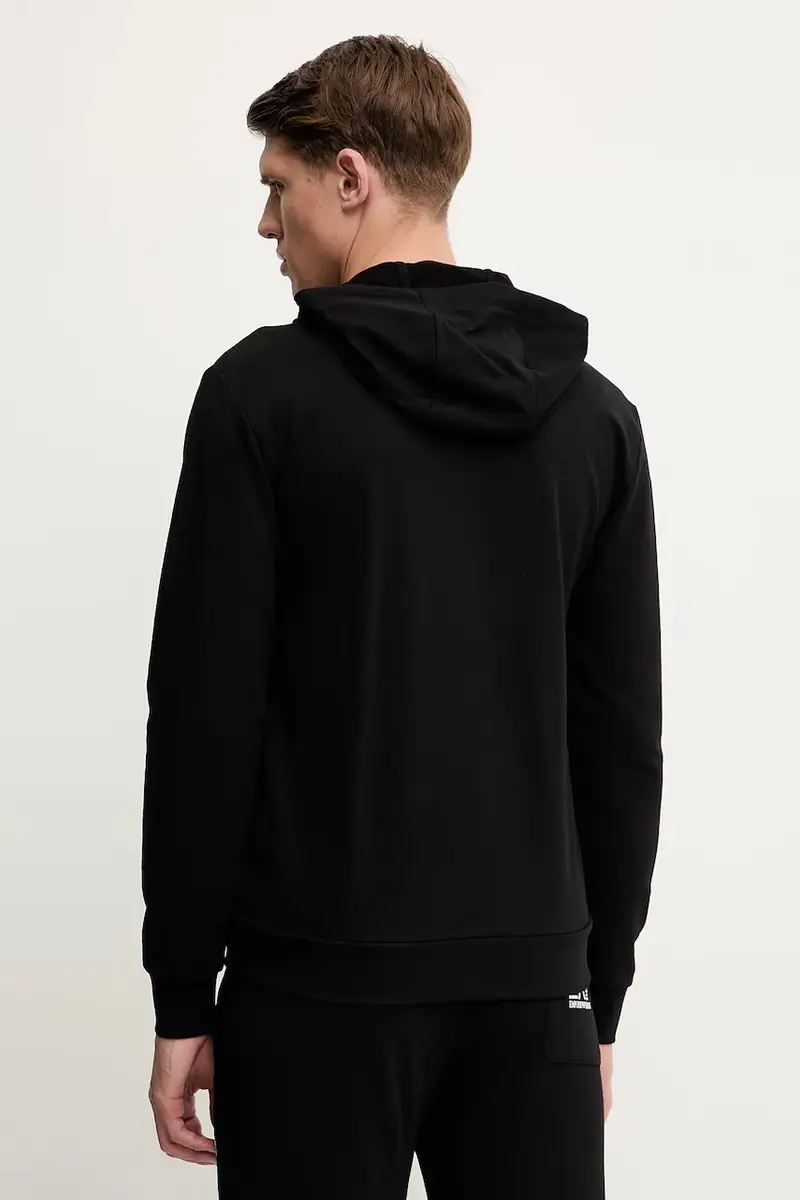 felpa in cotone uomo colore nero con cappuccio AF13512.7M000568 miniatura 3