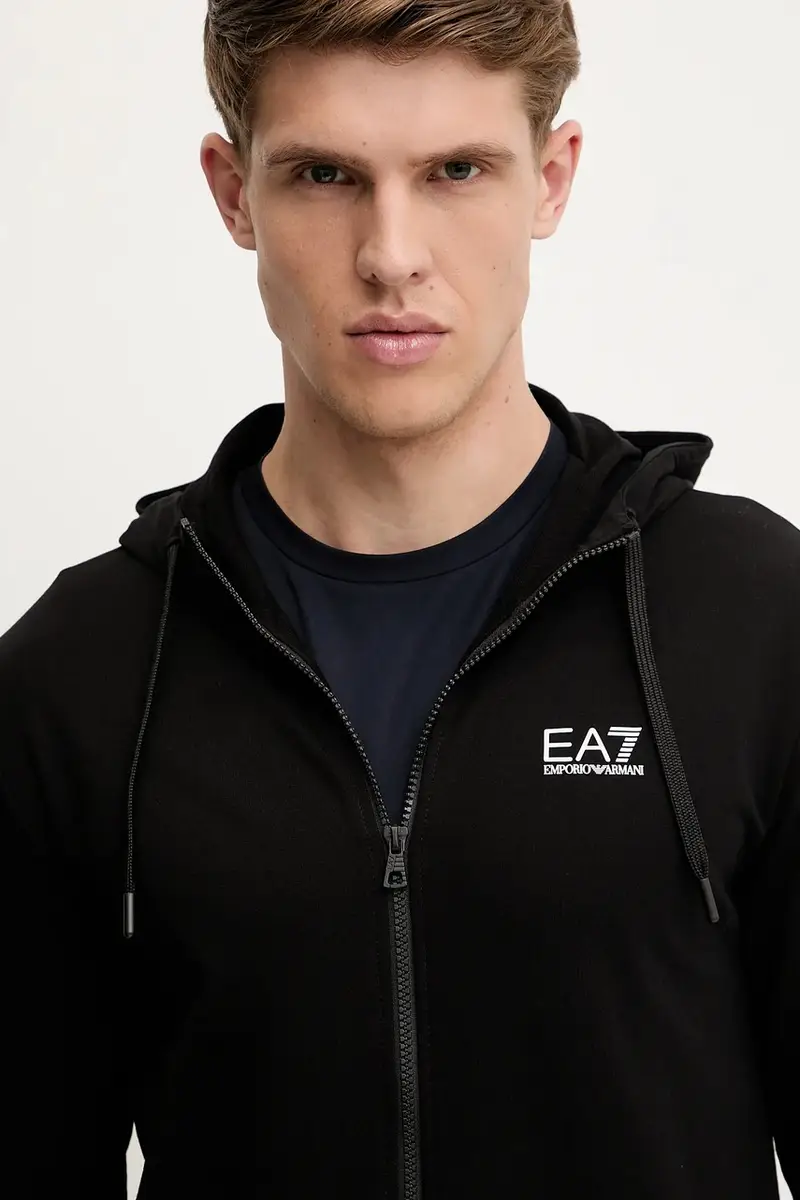 felpa in cotone uomo colore nero con cappuccio AF13512.7M000568 miniatura 4