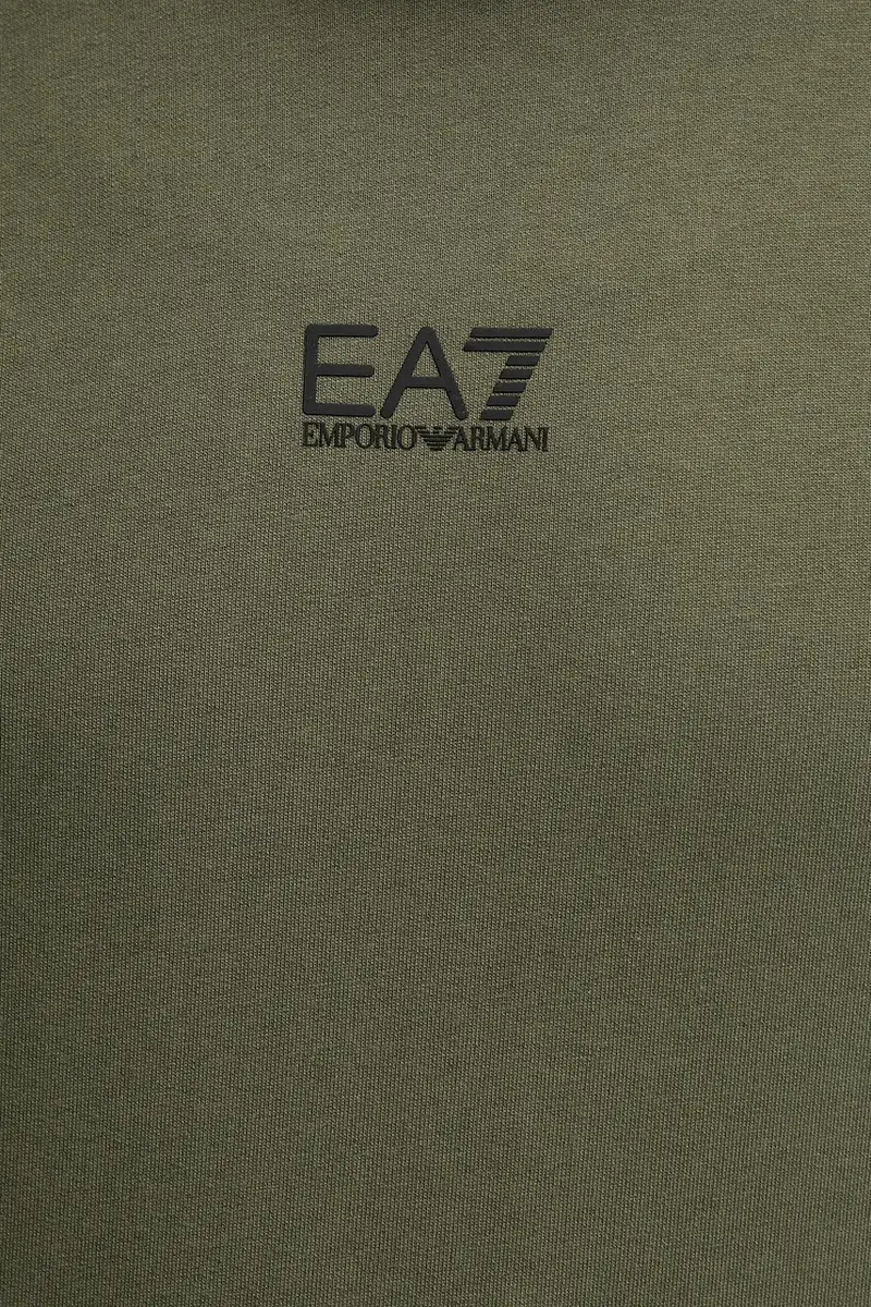 felpa in cotone uomo colore verde con cappuccio PJVRZ.8NPM32 miniatura 5