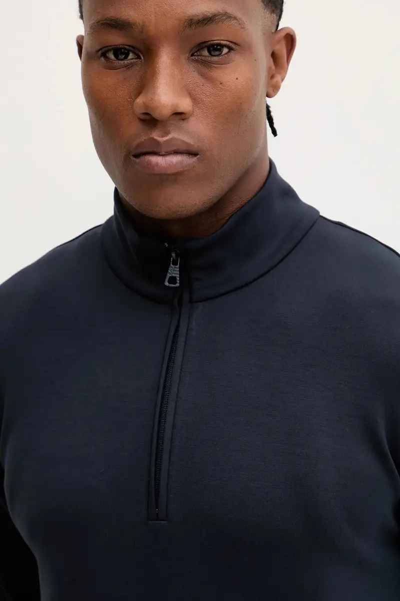 felpa uomo colore blu navy AF13790.7X000130 miniatura 4