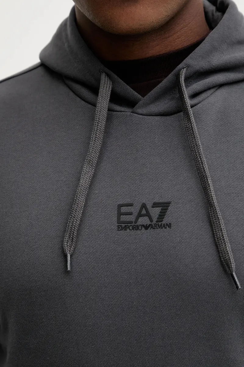 felpa uomo colore grigio con cappuccio PJVTZ.8NPM37 miniatura 5