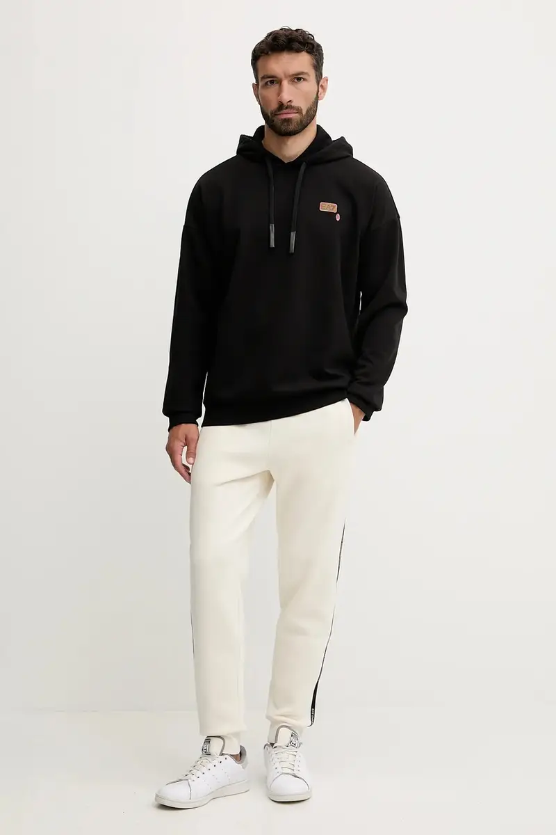 felpa uomo colore nero con cappuccio AF10443.7M000993 miniatura 2