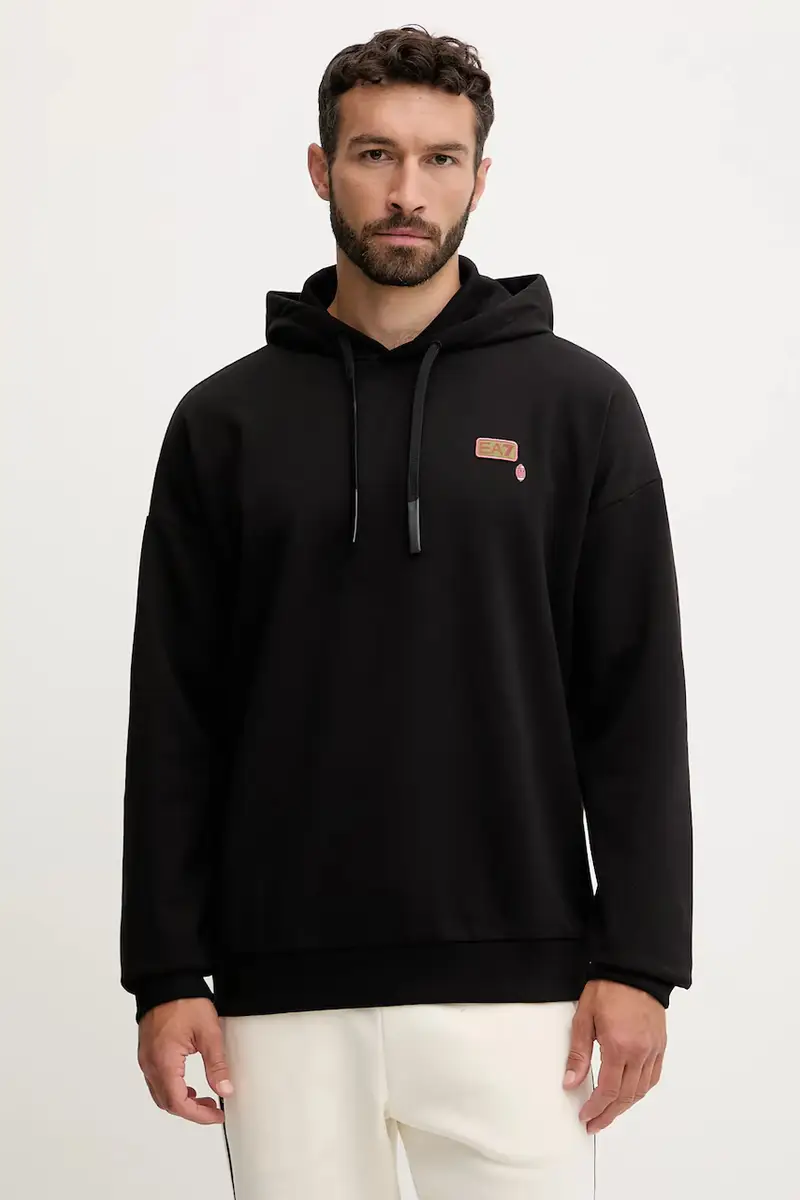 felpa uomo colore nero con cappuccio AF10443.7M000993 miniatura 3