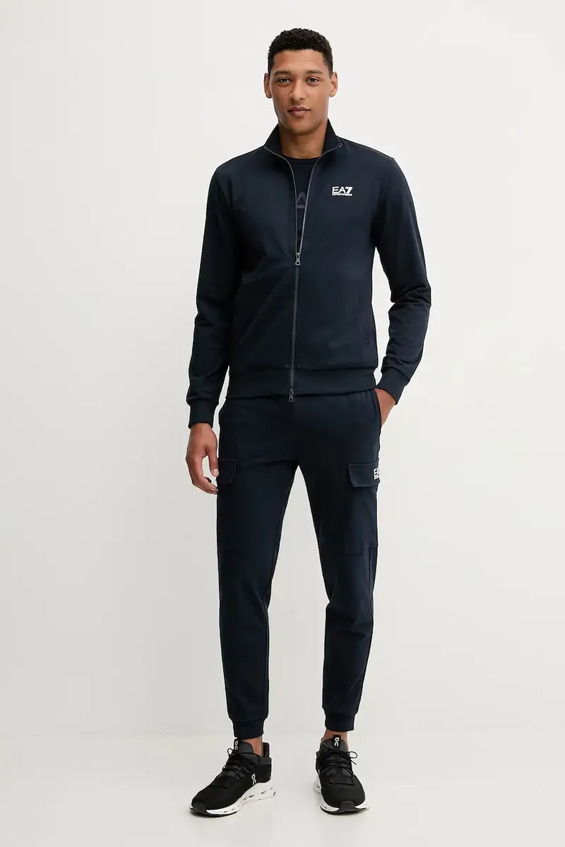 felpa uomo colore nero PJVRZ.8NPM31 Blu navy miniatura 2