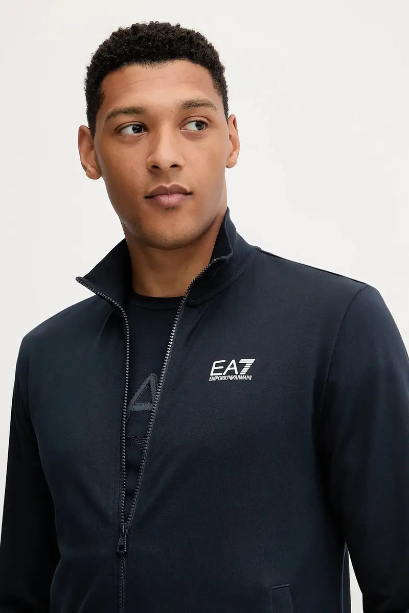 felpa uomo colore nero PJVRZ.8NPM31 Blu navy miniatura 4