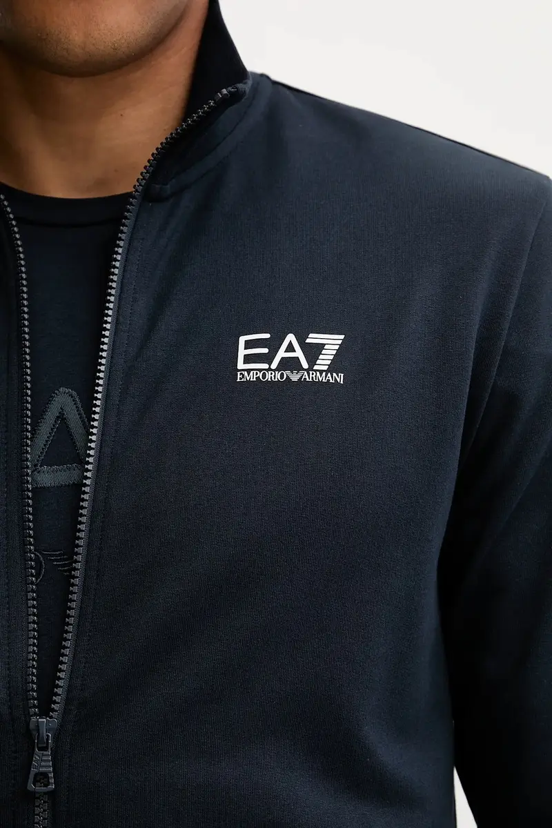 felpa uomo colore nero PJVRZ.8NPM31 Blu navy miniatura 5