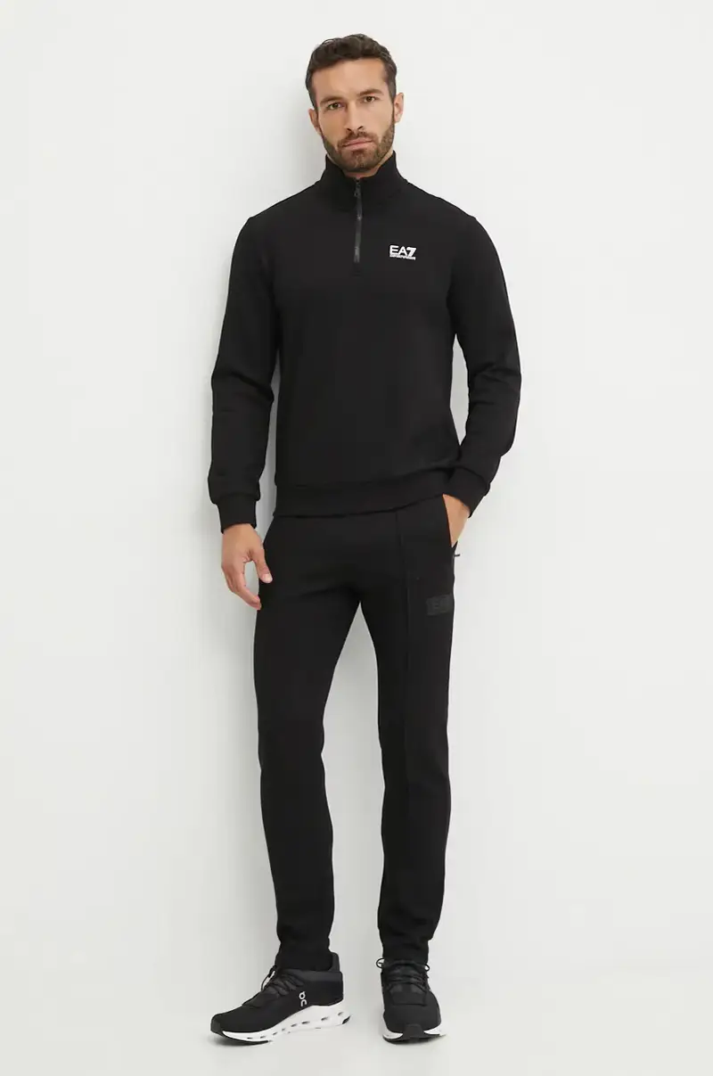 felpa uomo colore nero PJVTZ.8NPM35 miniatura 2