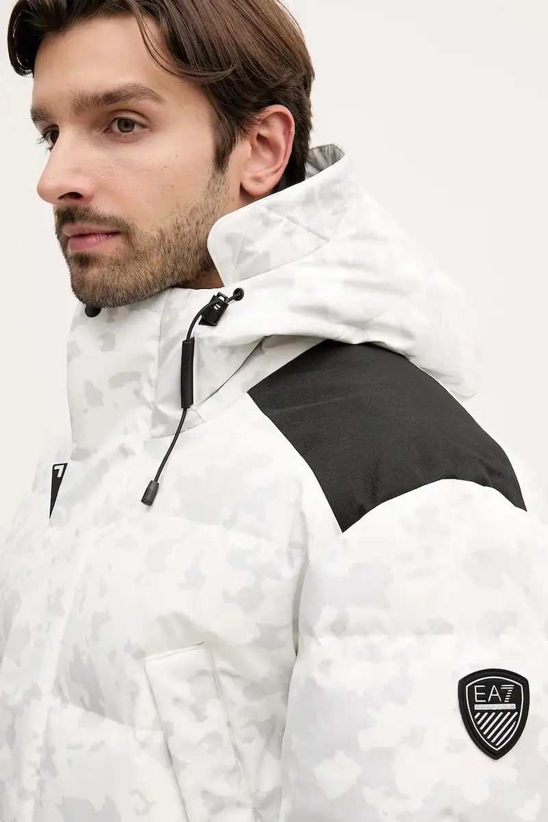 giacca da sci in piuma Bianco miniatura 4