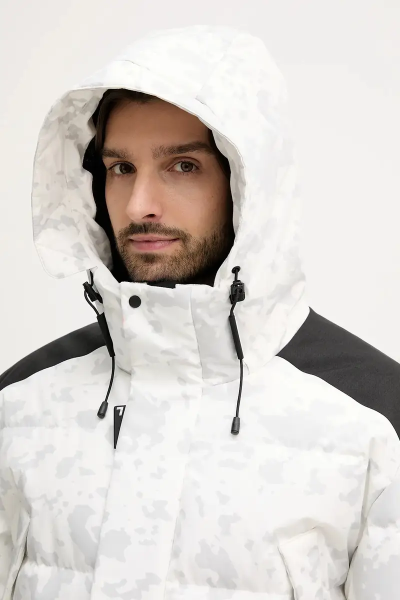 giacca da sci in piuma Bianco miniatura 5