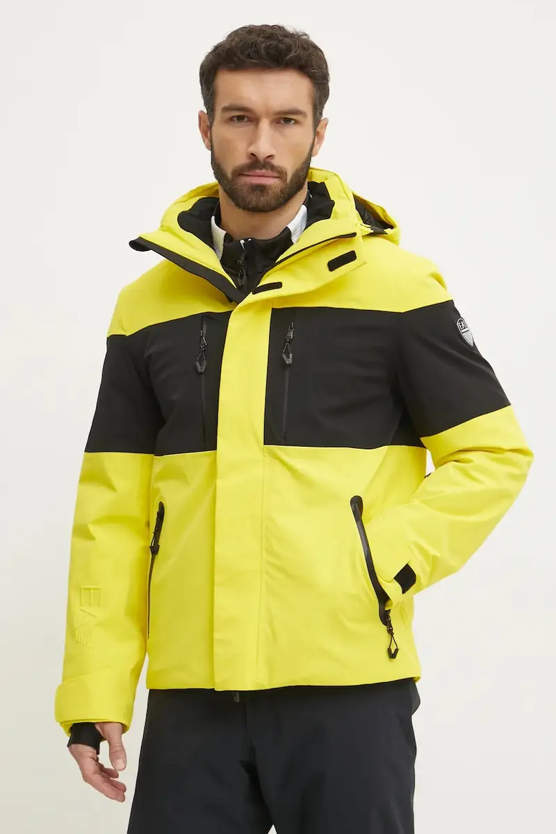 giacca da sci Kitzbuhel Colorblock Protectum colore giallo PNCJZ.6DPG07