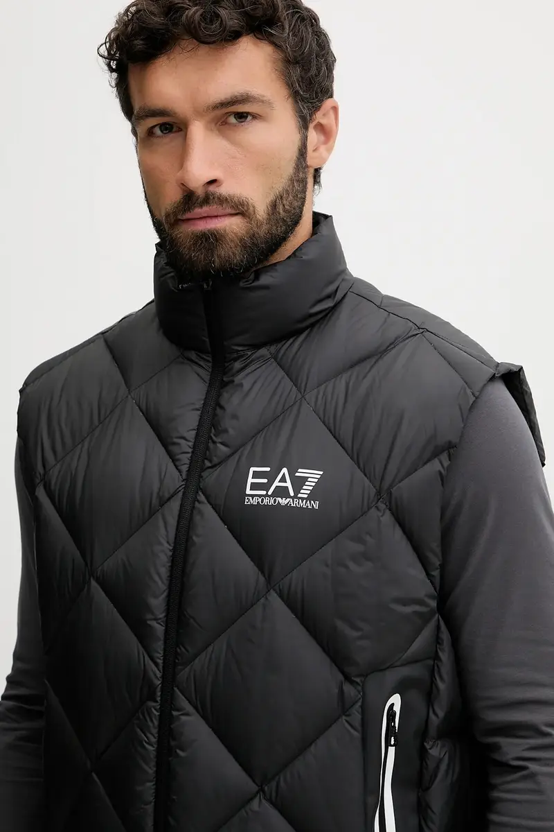 gilet in piuma colore nero AF15923.7M001002 miniatura 4