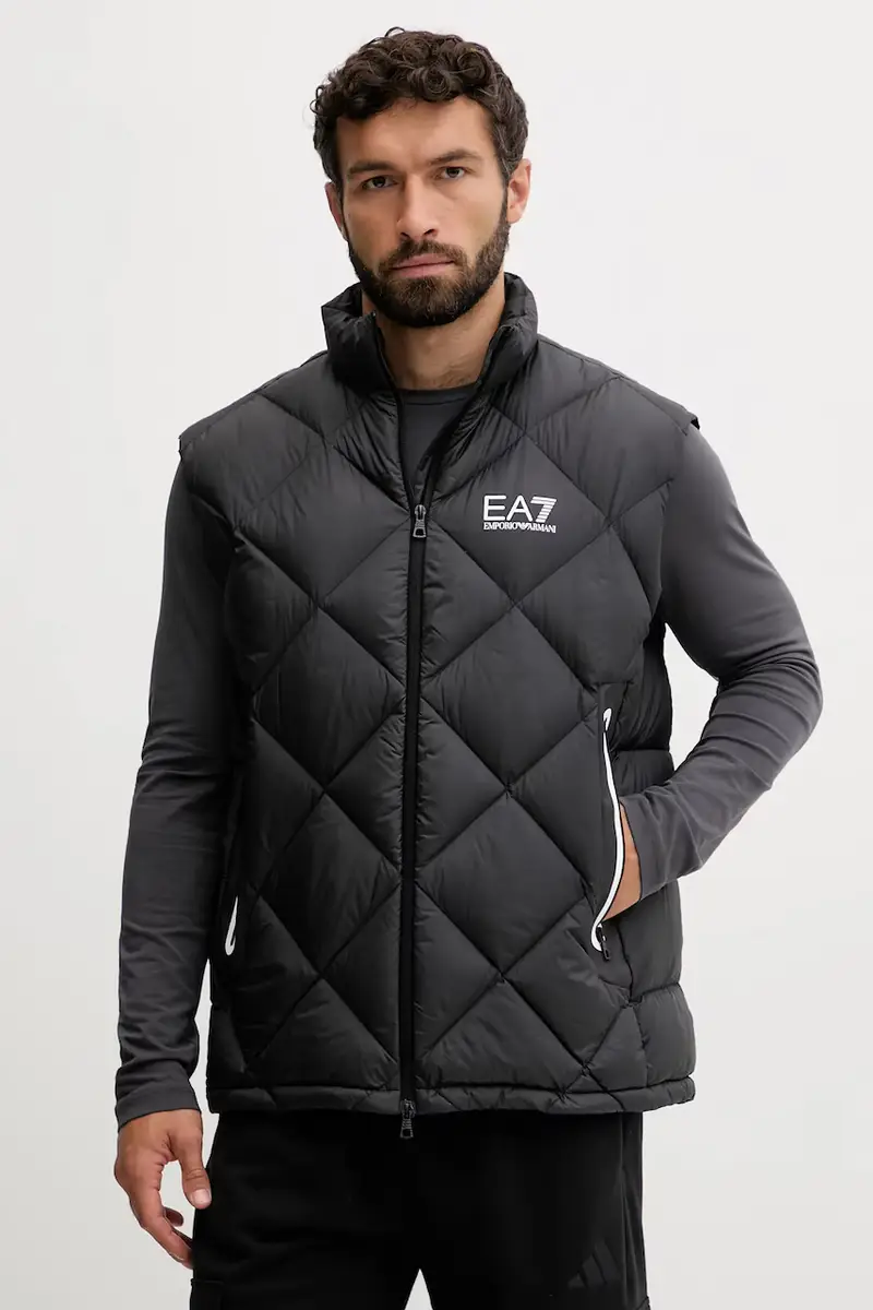 gilet in piuma colore nero AF15923.7M001002