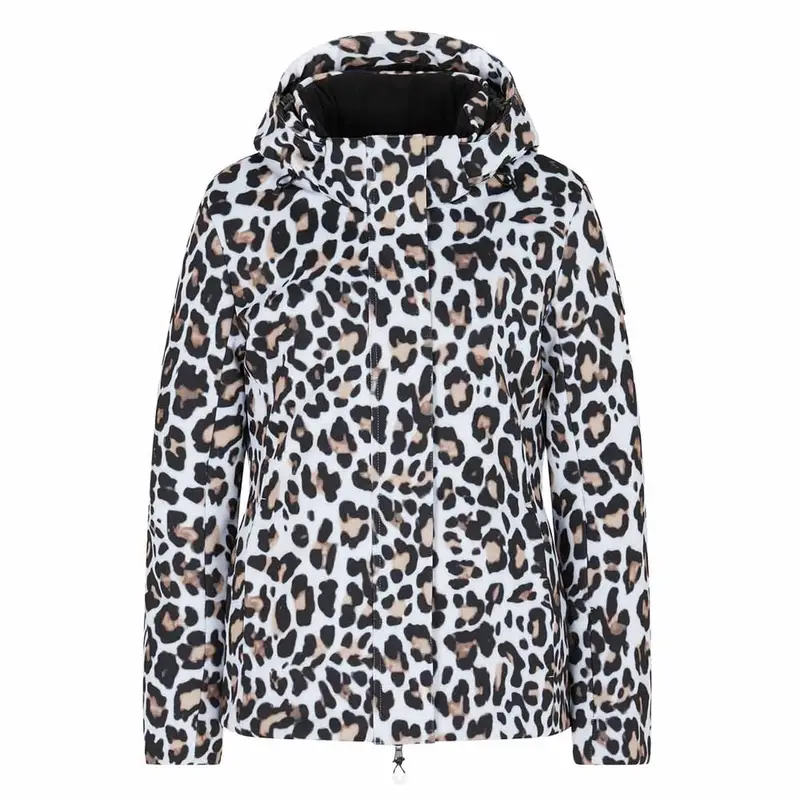 Emporio Armani Kitsbuhell Animalier Bianco - Giacca Sci Donna XS