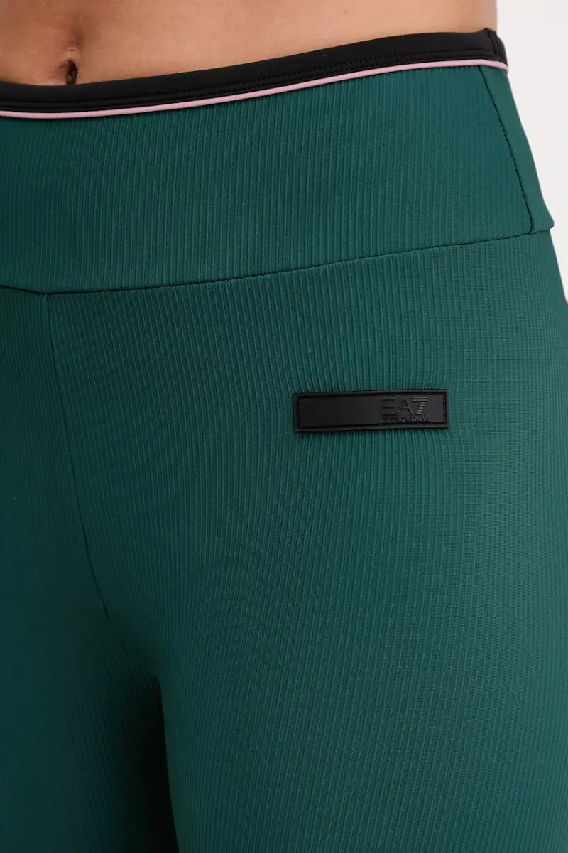 Ea7 Emporio Armani Leggings Donna Verde 3669503 miniatura 4