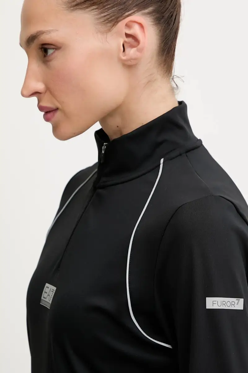 longsleeve trekking Nero miniatura 4