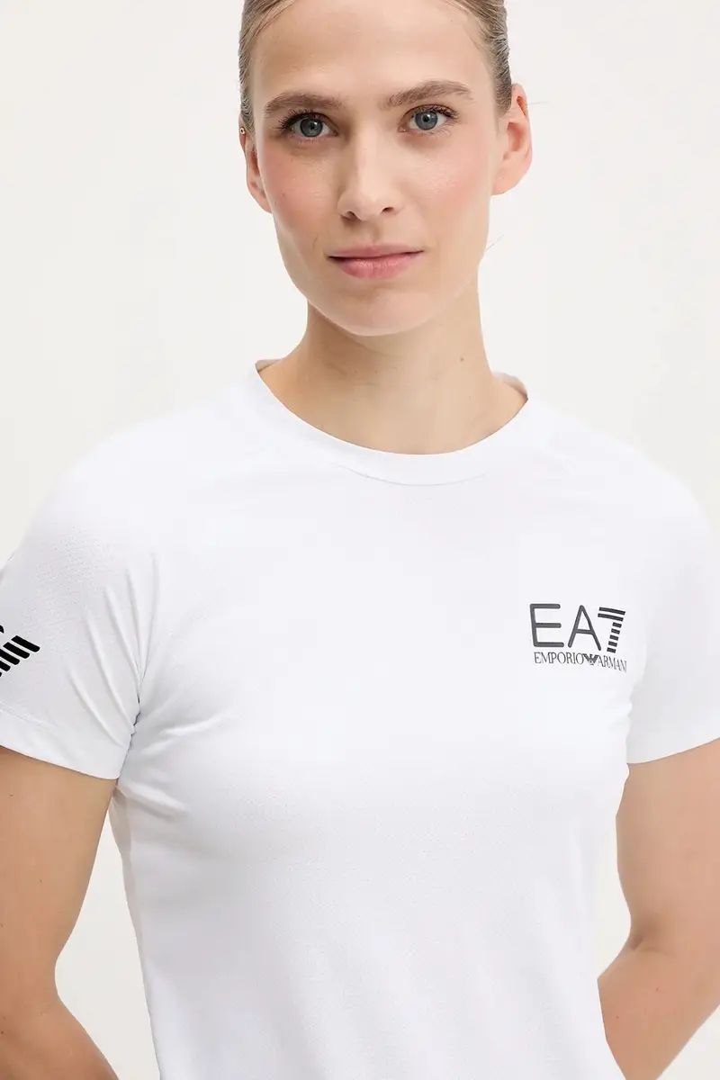 maglietta da allenamento donna colore bianco TJEMZ.8NTT70 miniatura 4