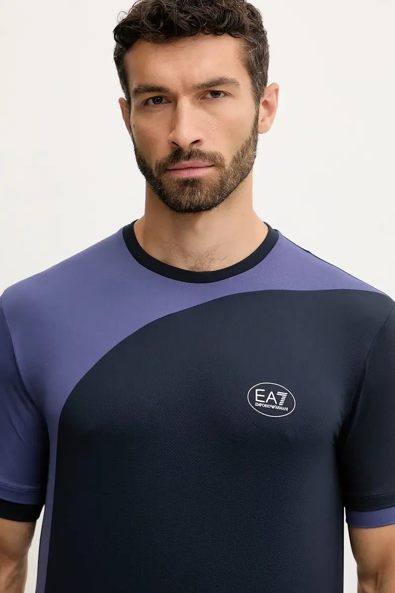 maglietta da allenamento uomo colore blu navy AF13689.7M000840 miniatura 4