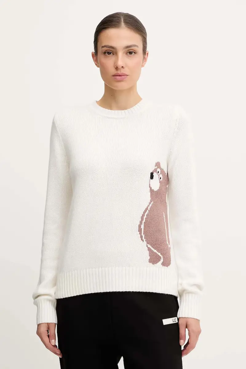 maglione con lana colore beige AF17652.7W000699