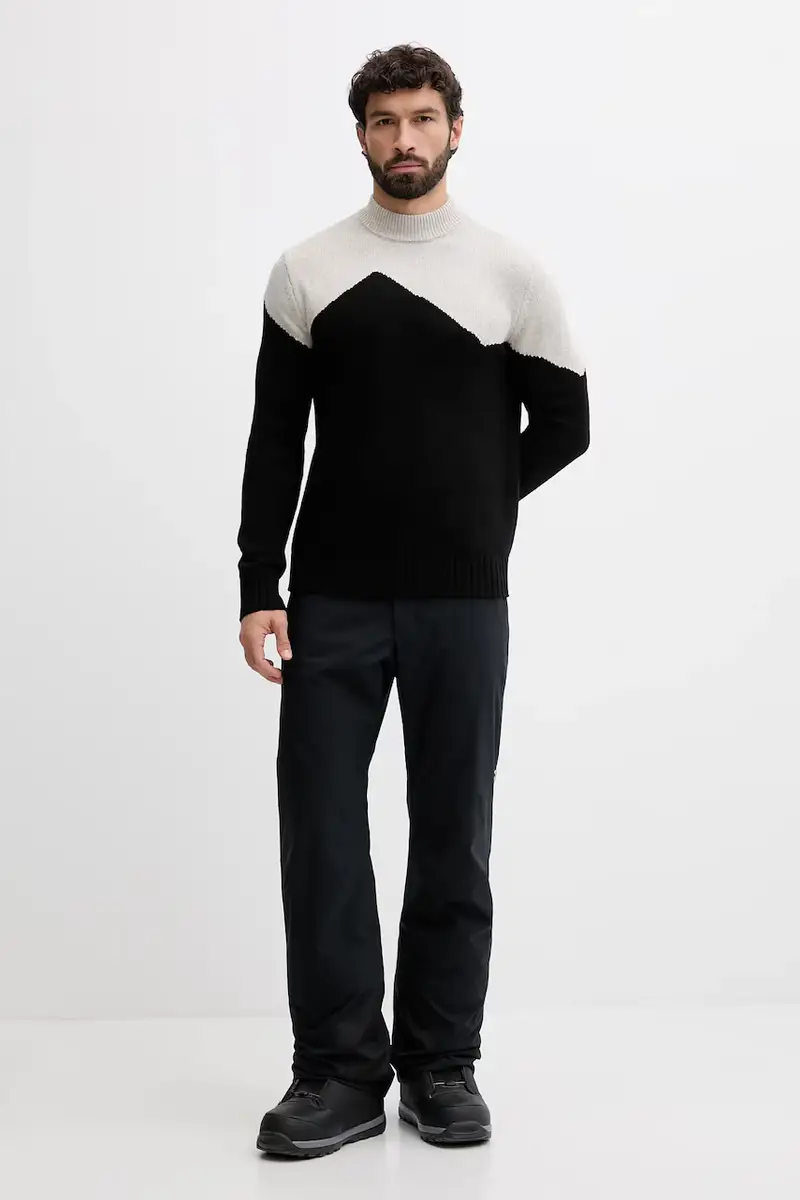 maglione con lana Nero miniatura 2