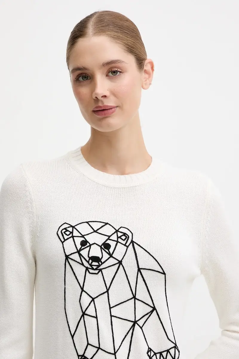 maglione donna colore beige AF17574.7W000700 miniatura 4