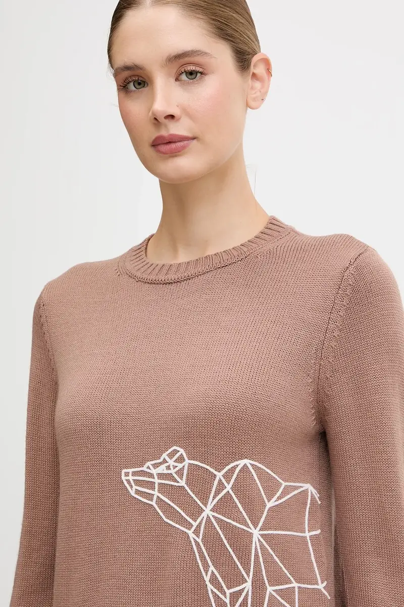 maglione donna colore marrone AF17574.7W000700 miniatura 4