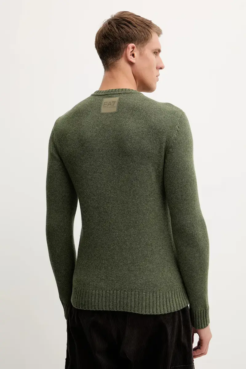 maglione in misto lana Verde miniatura 3