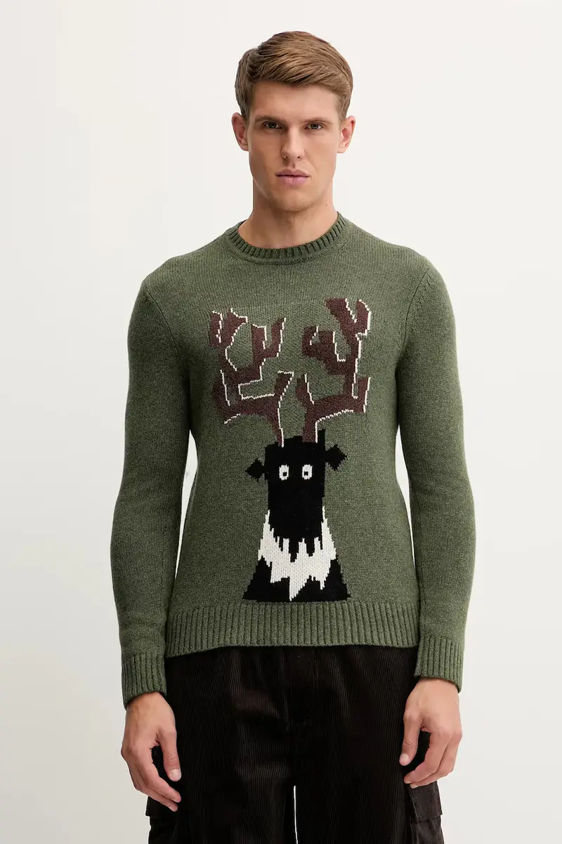 maglione in misto lana Verde