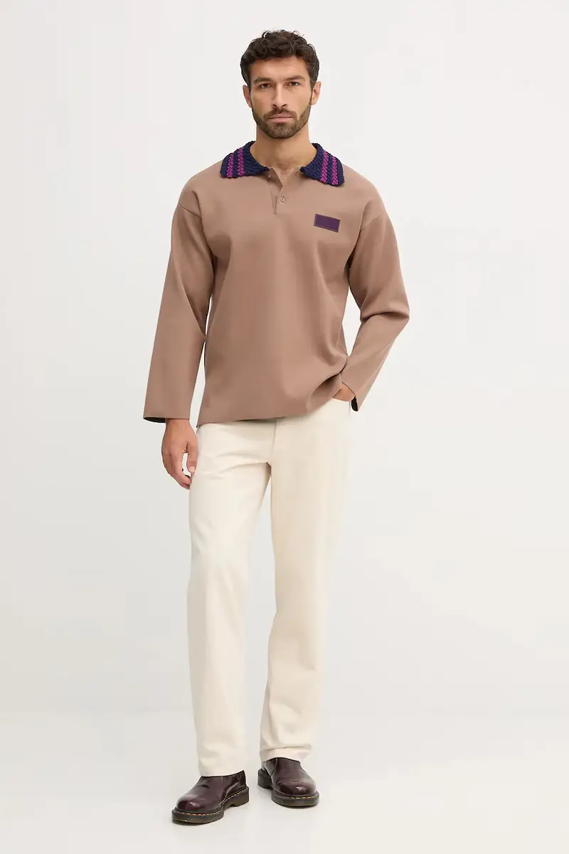 maglione uomo colore marrone AF18425.7X000387 miniatura 2