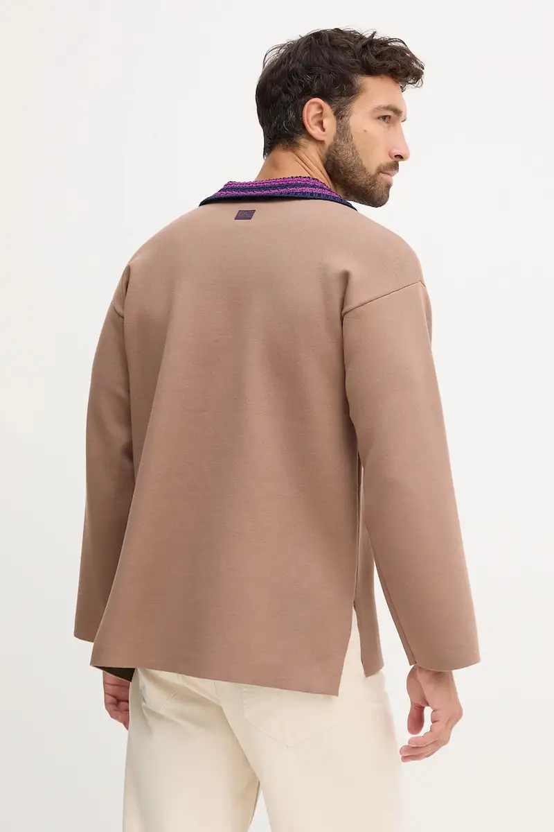 maglione uomo colore marrone AF18425.7X000387 miniatura 3