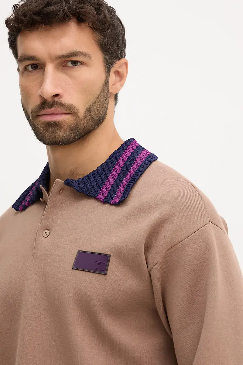 maglione uomo colore marrone AF18425.7X000387 miniatura 4